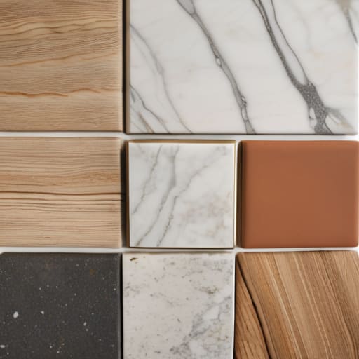 Curating an intentional interior design material palette.