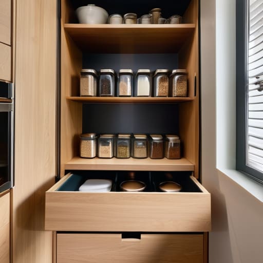 Implementing Seamless Kitchen Storage Solutions.