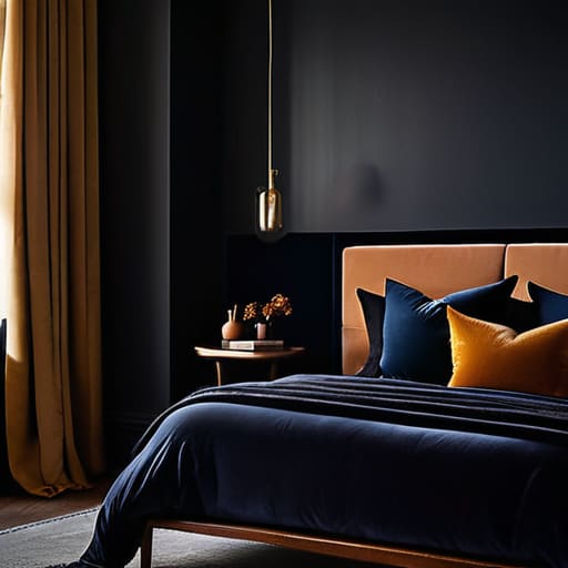 Moody bedroom design Beyond the Color Palette.