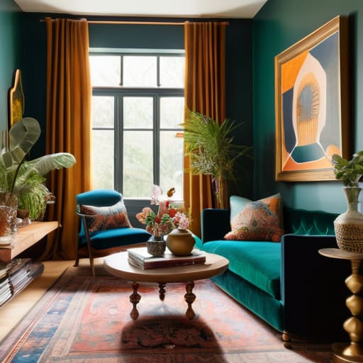 The Final Layout of intentional maximalist decor.