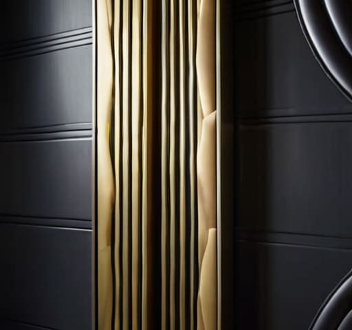 Modern design featuring art deco patterns.
