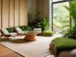Interior spaces using biophilic design techniques.