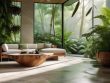 Modern homes featuring biophilic design trends.