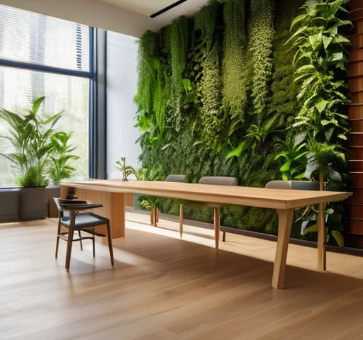 Modern biophilic office layouts for healthy workspaces.