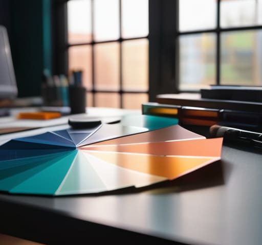 Applying color theory in graphics for designers.