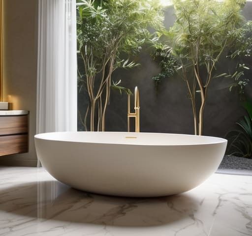 Elegant luxury bathroom decor ideas.