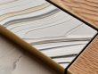 Interior design material selection process.