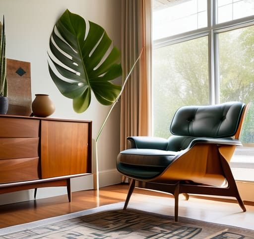 Stylish mid century modern decor inspiration.