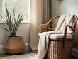 Peaceful nursery interior design concept.