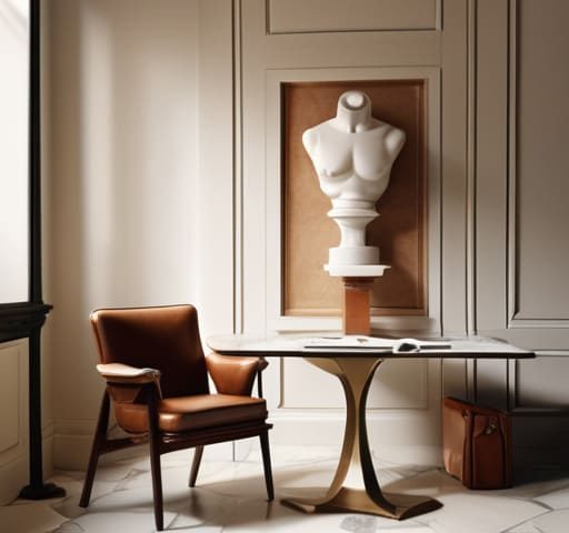 Modern design shows renaissance art influence.