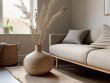 Minimalist room with scandinavian interior influence.
