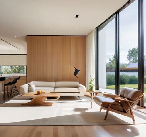 Interior design using space planning principles.