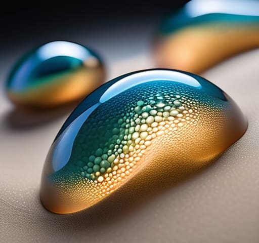 Creative artwork featuring organic biomorphic shapes.