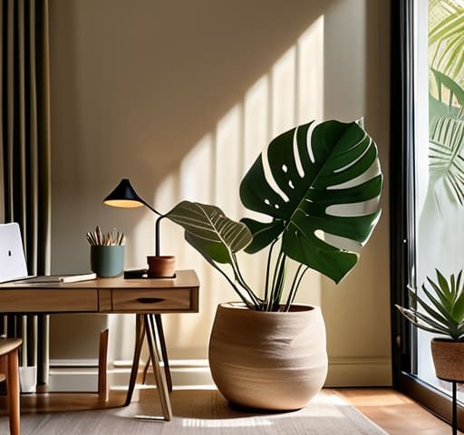 Creating a calming atmosphere in home offices.