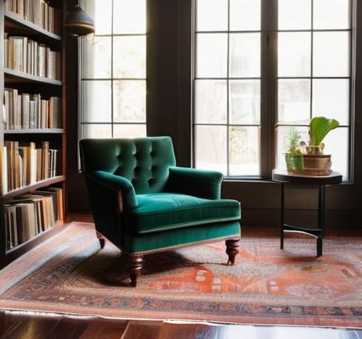 Modern home library design inspiration.