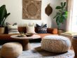 Cozy and stylish bohemian living space.