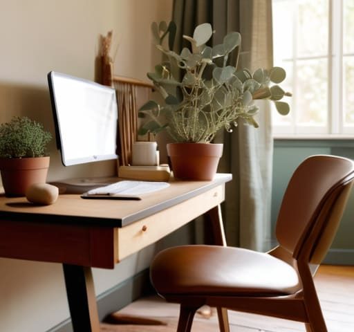 Creating a calming atmosphere in home offices.