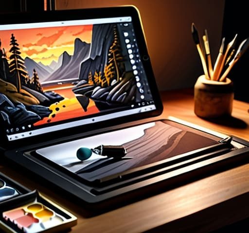 Mastering different types of digital illustration techniques.