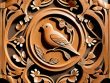 Colorful folk art patterns in design.