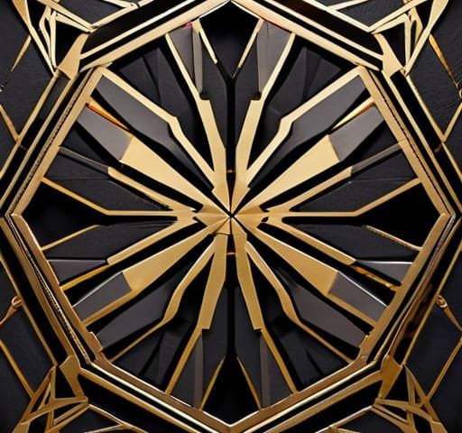 Intricate geometric pattern design illustration.