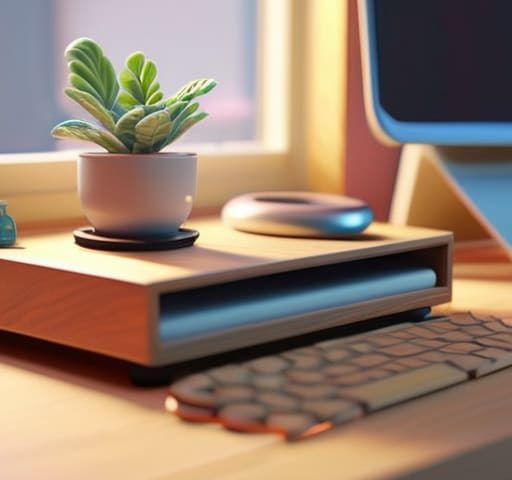 Art creation in isometric illustration style.