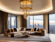 Elegant modern luxury interiors design.