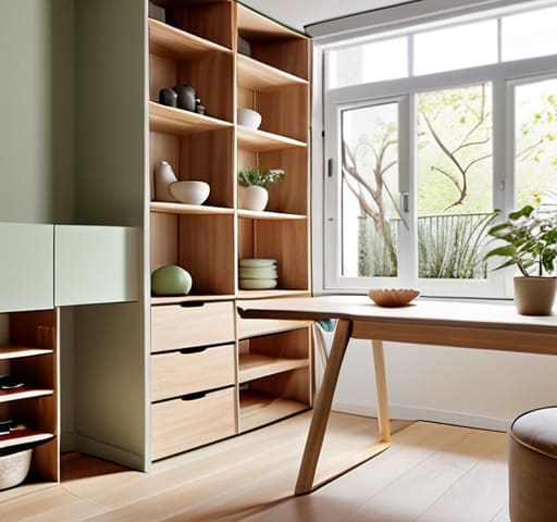 Small apartment space saving organization ideas.
